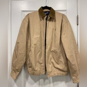 VINTAGE Tan Polo Ralph Lauren Golf Jacket/windbreaker